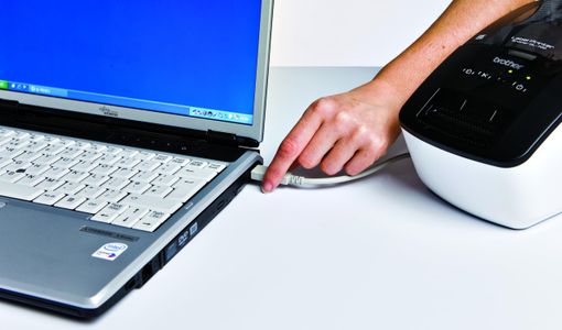 Brother QL-700 Desktop Label Maker – USB, 62mm Wide, Black Print