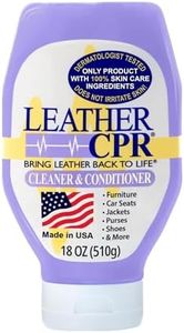 Leather CPR Cleaner and Conditioner - Made in USA, Leather Furniture Cleaner and Conditioner for Couch, Leather Conditioner for Purses, Shoes, Jackets, Car Leather Cleaner, Leather Restore -18oz