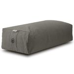 Yoga Bolster Rectangular Large Premium Cotton Multipurpose Bolsters Cushion Pillow with Cover Back, Neck Support,Yoga and Meditation (Raincloud)