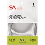 Scientific Anglers Absolute Creek Trout 6' Leader Single Pack 3X