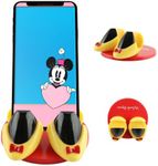 Disney Minnie Mouse Feet Cell Phone Holder with Bonus Decal Sticker- Cell Phone Stand for Desk Home/Office-Universal Desk Phone Stand Compatible with Android/iPhone and More- Pink Minnie Decal