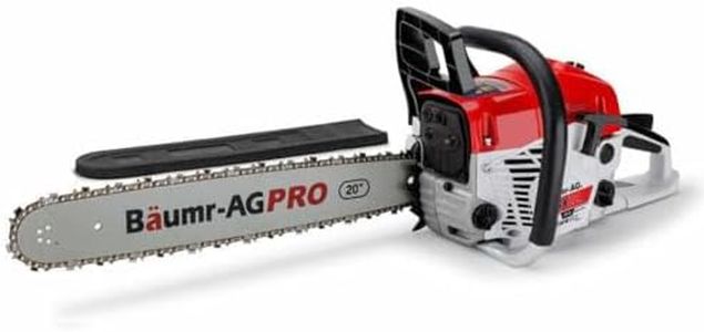 Baumr-AG 62cc Petrol Chainsaw Commercial E-Start 20 Inch Bar Chain Saw Tree Pruning, Pro-Series SX62