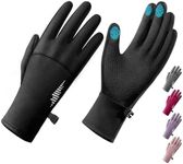 SIMARI Winter Gloves for Women, TouchScreen Water-Resistant Warm Thermal Gloves for Cold Weather, Anti-slip Comfortable Lining, for Running Hiking Driving Cycling Traveling Daily Work（Black L）