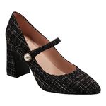 Bandolino Women's Kirsten Pump, Black/White Tweed, 8 UK