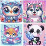 4 Pack Diamond Art Kits for Kids, C