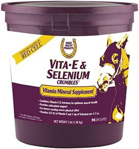 Farnam Horse Health Vita E & Selenium Crumbles Horse Vitamin Supplement, Supports optimal muscle health & antioxidant support, 3 lbs., 96 day supply