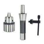 1/8" - 5/8" Drill Chuck, R8-JT33 Super Heavy Duty Drill Press Chuck with Chuck Chuck Key