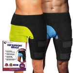 Hip Brace Thigh Compression Sleeve – Hamstring Compression Sleeve & Groin Compression Wrap for Hip Pain Relief. Support for Hips, Sciatica, Quad Muscle Strains Fits Both Legs Men & Women (Large)