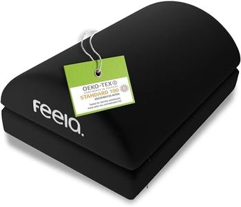 feela.® Repose-pieds ergonomique pour bureau & Co | Utilisable comme tabouret, repose-pieds ou repose-pieds au bureau | Foot Rest | Réglable en hauteur (Noir)
