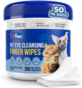 Dr. Paws Pet Eye Cleansing Finger Wipes - Zero Irritation Formula Dog Eye Wipes, Eye Wipes for Dogs, Dog Eye Wipes Tear Stain Remover, Cat Eye Wipes, Dog Eye Wipes for Discharge & Crust