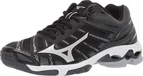 Mizuno Unisex Wave Voltage Volleyball Shoe, Blacksilver, 8.5 UK