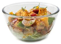 SignoraWare Borosilicate Glass Mixing Bowl and Serving Bowl | Micro Wave Oven Safe (2700ml | Set Of 1 Piece | Transparent Clear)