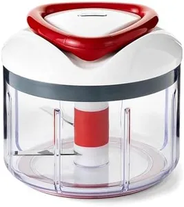 Zyliss Easy Pull Food Processor & Manual Food Chopper - Gifts for Cooks - Culinary Chef Gifts - Vegetable Slicer & Dicer - Hand-Operated Salad Veggie Chopper - Kitchen Essentials