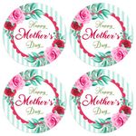 DISJOURNEY Happy Mother's Day Labels Stickers,1.5" Flowers Mother's Day Gift Tag Stickers,Farmhouse Mother's Day Gift Labels for Gift Wrap Box Envelope Seals Card Party Favor,36PCS