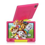 Byxsb 10 inch Kids Tablet Android 13 Tablet for Kids Ages 3-12, 64GB ROM Dual Camera Parental Control Tablets with Kid-Proof Case(Pink)