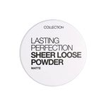 Collection Cosmetics Lasting Perfection Sheer Loose Powder, Lightweight Powder, 10g, Transparent