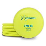 Prodigy Disc 300 Plastic PA-5 Disc Golf Putter Pack | Understable Putter & Great Disc Golf Approach Disc | Grippy Plastic | Disc Golf Putter Set for Putting Practice | 170-174g (5-Pack Yellow)