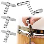 4 Pcs Adjustable Drum Key Adjusting Remove Replace The Drum For Most Drums Drum Key Set Fine-tune To Meet The Feel For Drum Kit Snare Drum Bass Drum For Parties And Drum Enthusiasts