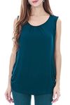 Smallshow Women's Maternity Nursing Tops Breastfeeding Clothes XX-Large Teal