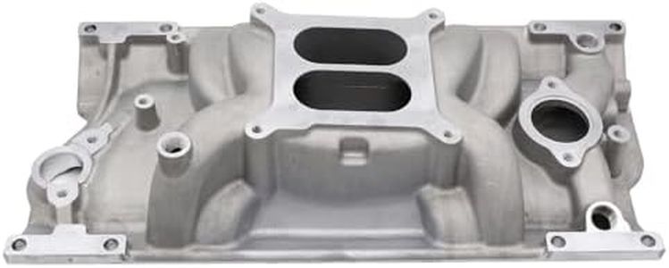 YUCHENSHLP Aluminum Intake Dual Plane Intake Manifold Compatible With 1997-UP Chevy SBC 350 383