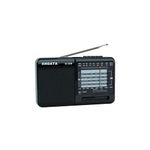 XHDATA D-328 Radio Portable FM AM SW Support TF Card MP3 Pocket Radio with Rechargeable Battery Black