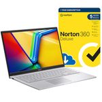 MESH Computers ASUS VivoBook 15 Intel Core i7-1255U (12th Gen), 40 GB RAM, 1000 GB SSD, 15.6 inch FHD, Wi-Fi 6E, Windows 11 Pro Laptop includes Free Norton 360 Deluxe Antivirus Software