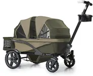 Gladly Family Anthem 4 Quad All-Terrain Wagon Stroller Adventure Bundle, Forest