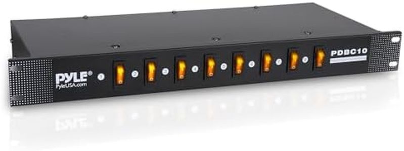 Pyle-Pro PDBC10 8 Outlet Rack Mount Power Supply Center with Each Outlet Switch