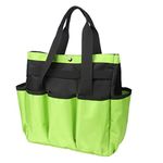 Garden Tool Bag Garden Tool Storage, Multi-Pocket Garden Tool Holder Organizers with Handles Gardening Gifts Light Green