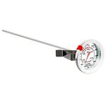 Escali AHC2 Stainless Steel Deep Frying and Candy Thermometer with Pot Clip, 12-Inch Probe with Candy Temperature Zones, NSF Certified