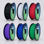 PLA 3D Printer Filament 1.75mm, Black White Purple Blue Green Red, 1.5kg