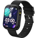 BIGGERFIVE Kids Smart Watch for 4-12 Year Old Boys Girls, Solid Touchscreen with 22 Fun Games HD Camera Video & Music Player Audiobooks Learning Cards, Birthday Toy Gifts for Young Ages Children Black