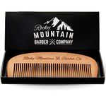 Hair Comb - Wood with Anti-Static & No Snag Handmade Brush for Beard & Head Hair