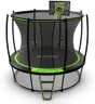 JumpFlex Trampoline with Basketball Hoop - Hero 10FT 12FT 14FT 15FT Round Outdoor Backyard Trampoline ASTM Approved with Net Safety Enclosure & Ladder Playset with Fast Assembly