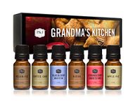 P&J Trading Fragrance Oil Grandma's Kitchen Set | Apple Pie, Pecan Pie, Blueberry Muffin, Bacon, Strawberry Shortcake, Coffee Cake Candle Scents for Candle Making, Freshie Scents, Soap Making