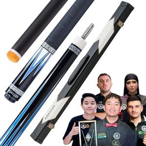 KONLLEN 2.0 Carbon Fiber Pool Cue with Professional Taper | Low Deflection Hand-Made Inlay Billiard Stick | Ultra-Smooth Shaft for Adult & League Players