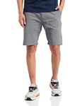 Amazon Brand - Symbol Men's Cotton Chino Shorts | Casual Half Pants | Bermuda (Grey_38)