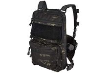 Lancer Tactical 1000D Nylon Quick-Detach Chest Rig and Tactical Backpack Combo - HPA Setup Compatible, Black Camo, 11 x 17 x 4", Qd Chest Rig