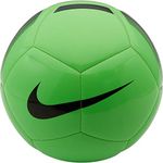 Nike Unisex's Pitch Team Soccer Ball Football Training, Green Strike/Black, 5, SC3992