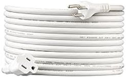 Amazon Basics 20-Foot Extension Cord - 13 Amps, 125V - White