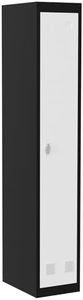 GarveeHome Narrow Metal Locker with Hanging Rod & 2 Shelves, 71 Inch Tall Heavy Duty Steel Employee Locker for Office, School, Gyms, Rust-Resistant & Easy to Assemble, Grey