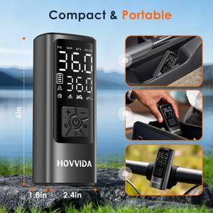 HOVVIDA Cordless Tyre Inflator – 150PSI Portable Air Compressor