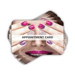 Appointment Cards Client Reminder 300gsm 85 mm x 55mm for Hair Dressers Nail Bar Salon Manicure Pedicure Beauty Makeup with Rounded Corners (250)