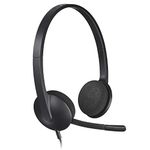 Logitech USB Headset H340, Stereo, USB Headset for Windows and Mac Black