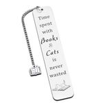 Cat Bookmark for Women Men Christmas Stocking Stuffers for Teens Boy Girl Friend Book Lovers Gifts Cat Lovers Gifts for Women Cute Bookmarks for Book Lovers Bookworm Book Club Gifts for Reader