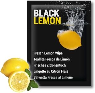 GPQ - Lingettes au CITRON pour les mains | 500 unités | Frais, humides et cellulose 100% biodégradables | Sans paraben | Pour bars, restaurants, restaurants, barbecues, etc... | Fabriqué UE
