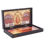 NAITIK CREATION Engineered Wood Gold Plated Sai Baba Photo Frame With Charan Paduka|Shirdi Saibaba Tabletop Samadhi Pocket Temple Gift Box For Diwali,House Warming,Return Gift,Corporate Gifts