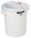 Rubbermaid FG9G7300WHT BRUTE 10 Gal with ProSave Lid and 2 Cup Scoop