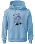 ADRO Hoodies for Men | Printed Hoodie for Men | Cotton Hoodie | Mens Hoodies | Sweatshirt for Men | Hooded Hoodie | H24-LUFFY-SK-L Sky Blue