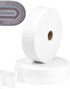 FIVEIZERO 2 Roll Jelly Roll Batting Strip - 2 1/2 Inch Polyester Blend Batting Roll, 70 Yards for Jelly Roll Rugs, Throw Rugs, Braided Rugs, Quilts & Sewing Projects, 1mm